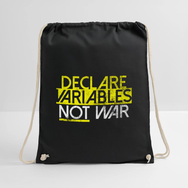 Declare Variables Developer Software Nerd Drawstring Bag