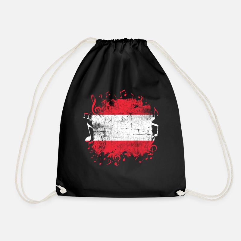 Austria Music - Drawstring Bag - black