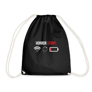 Wifi - Histoire d'horreur - Sac de sport léger - noir - Devant