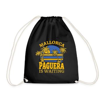 Paguera attend - J'aime Peguera - Mallorca - Sac de sport léger - noir - Devant