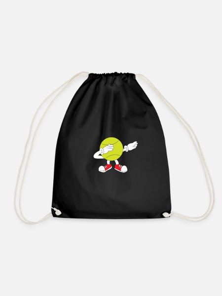 Tennis - Tennisball DAB / Dabbing - Turnbeutel - Schwarz