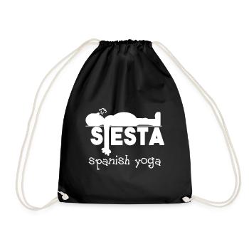 Siesta Spanish Yoga Yoga - Drawstring Bag - black - Front