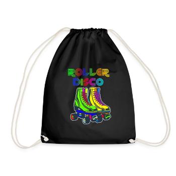 Roller Skates Roller Disco Retro 70s 80s 70s 80s - Sac de sport léger - noir - Devant