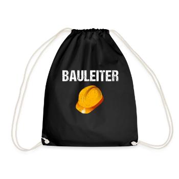 Bauleiter - Turnbeutel - Schwarz - Vorne