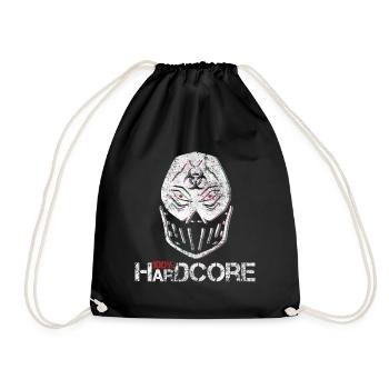 Techno Uptempo Gabber Rave Gift - Drawstring Bag - black - Front