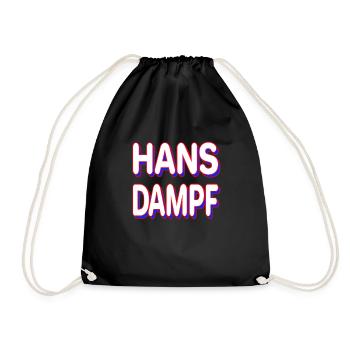 HANS DAMPF - Turnbeutel - Schwarz - Vorne