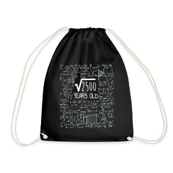 Racine carrée de 2500 - 50e anniversaire de Geek Design - Sac de sport léger - noir - Devant