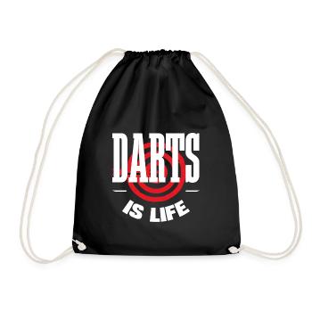 jeu de fléchettes - Sac de sport léger - noir - Devant