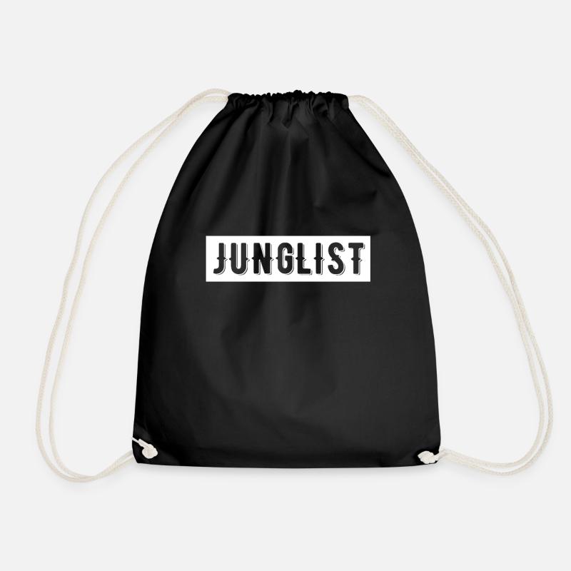 Drum And Bass Junglist - Drawstring Bag - black