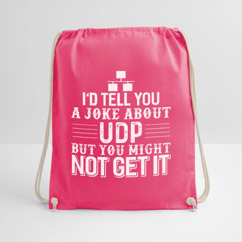 Computer Science Programmer UDP Joke Drawstring Bag