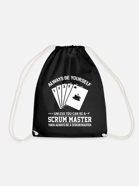 Scrum Master Agile Software Entwicklung - Turnbeutel - Schwarz