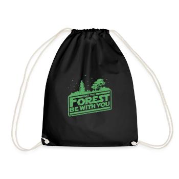 Déforestation - Que la forêt soit avec vous - Sac de sport léger - noir - Devant