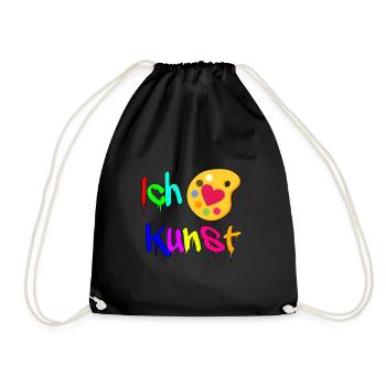 I love art artist paints painting painters - Drawstring Bag - black - Front