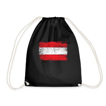 Drapeau autrichien - Sac de sport léger - noir - Devant