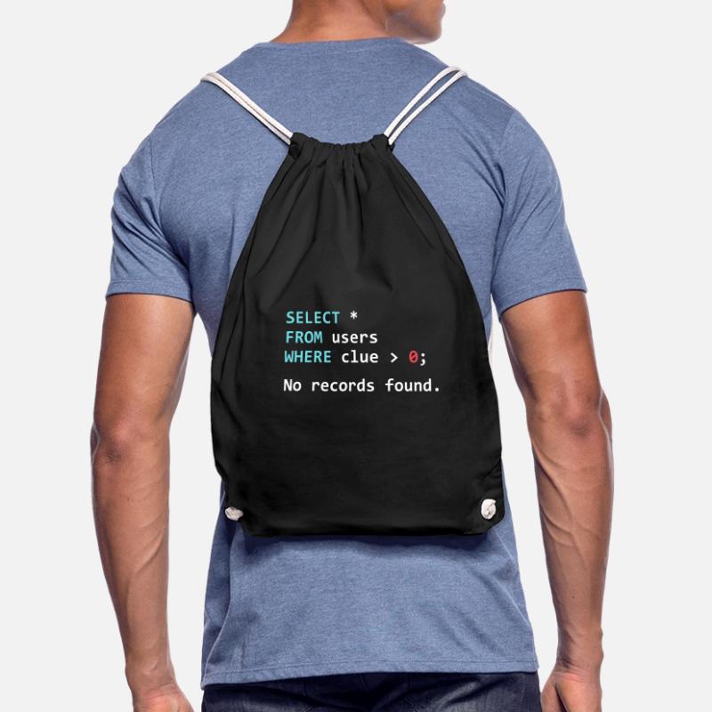 Lustiges Programmer Geschenk SQL Query Turnbeutel