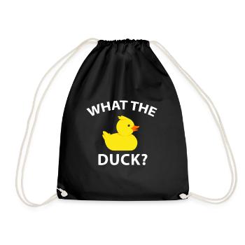 Drôle de canard cadeau What The Duck - Sac de sport léger - noir - Devant