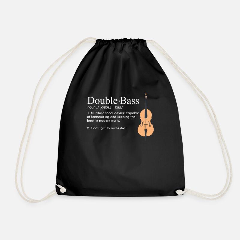 Contrebasse Définition Instrument double basse - Sac de sport léger - noir