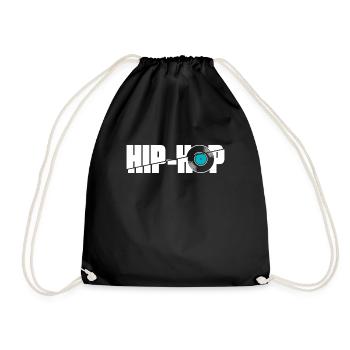 Hip Hop - Turnbeutel - Schwarz - Vorne