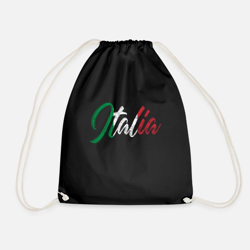 Italien - Turnbeutel - Schwarz