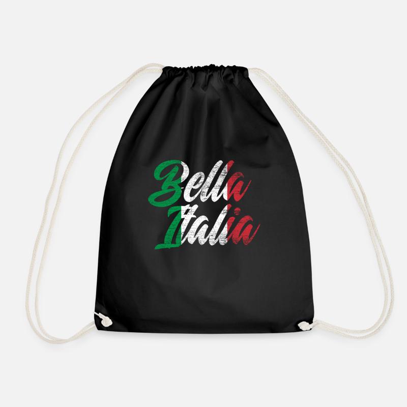 Italien - Turnbeutel - Schwarz