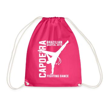 Capoeira danseurs d'arts martiaux - Sac de sport léger - fuchsia - Devant