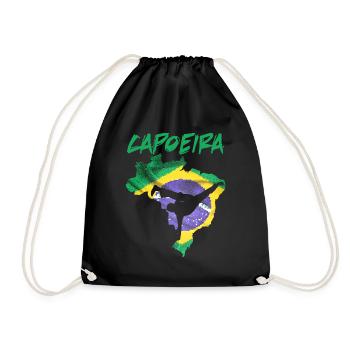 Capoeira Brazil Martial Arts Country - Drawstring Bag - black - Front