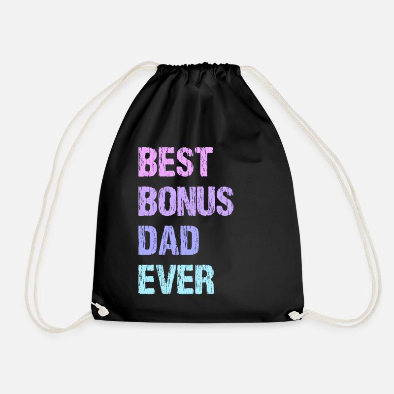 Best Bonus Dad Ever - Turnbeutel - Schwarz