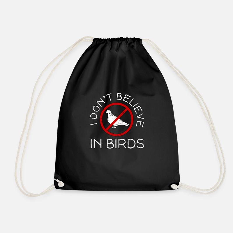 Birds Aren´t Real - Turnbeutel - Schwarz