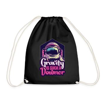Physics astronaut - Drawstring Bag - black - Front