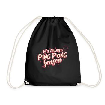 Tennis de table - Sac de sport léger - noir - Devant