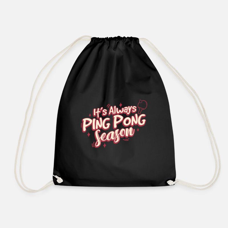 Table tennis - Drawstring Bag - black