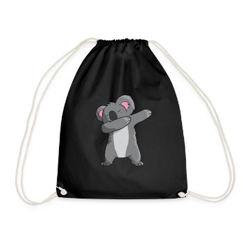Koala - DAB / danse / tamponner / dabben - Sac de sport léger - noir - Devant