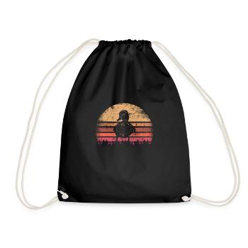 Duckling baby duck - Drawstring Bag - black - Front