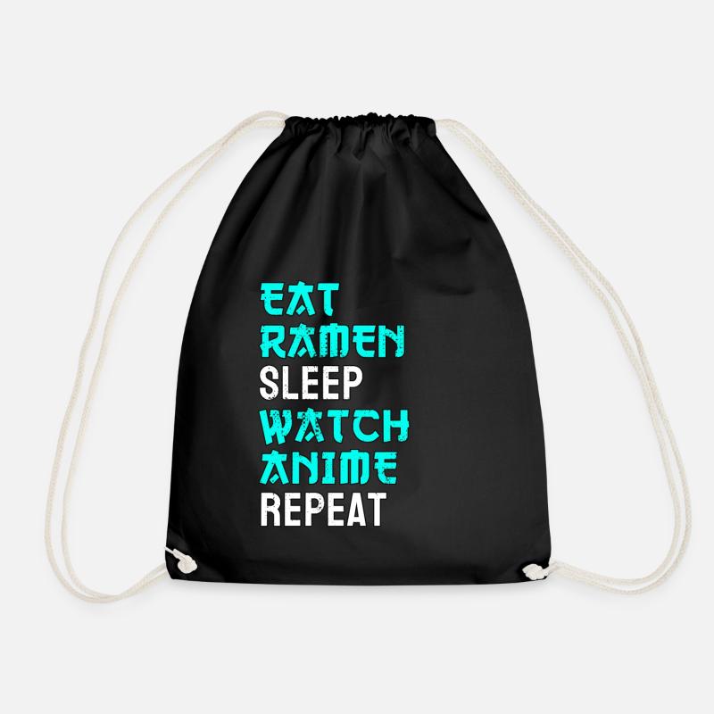 Ramen Anime - Turnbeutel - Schwarz