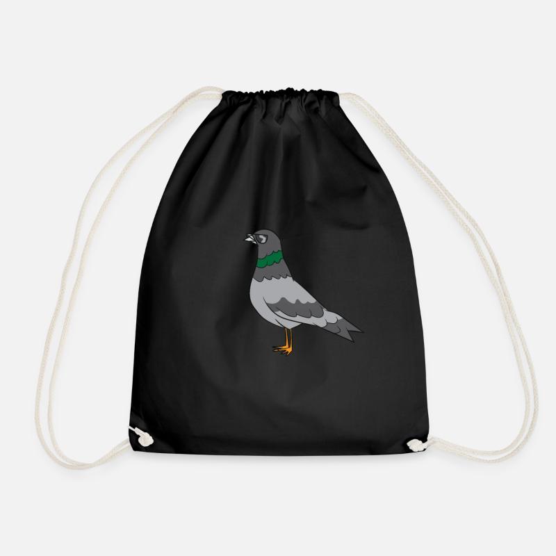 Taube - Coole Taube mit Sonnenbrille - Turnbeutel - Schwarz