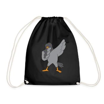 Dove - DAB, dabbing, dabbing, dancing - Drawstring Bag - black - Front