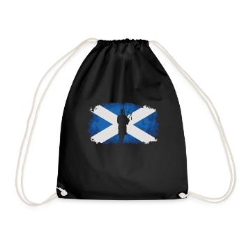 Cornemuse / Ecosse - drapeau / pays fa - Sac de sport léger - noir - Devant