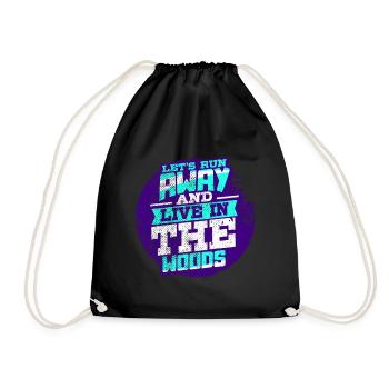 Forest nature - Drawstring Bag - black - Front