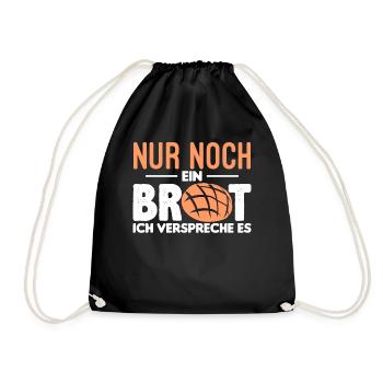 Hobbybäcker Brot Backen Bäcker Sauerteig - Turnbeutel - Schwarz - Vorne