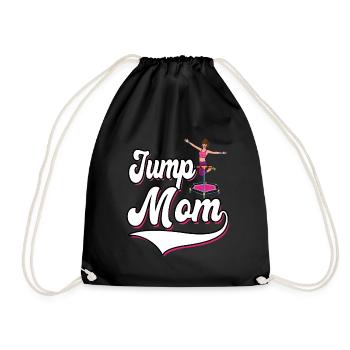 Saut mère maman trampoline sport - Sac de sport léger - noir - Devant