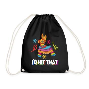Pinata Mexique anniversaire cadeau de fête - Sac de sport léger - noir - Devant