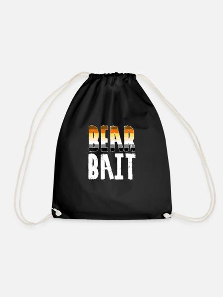 Bear Bait - Bears Community Gay Bears - Drawstring Bag - black