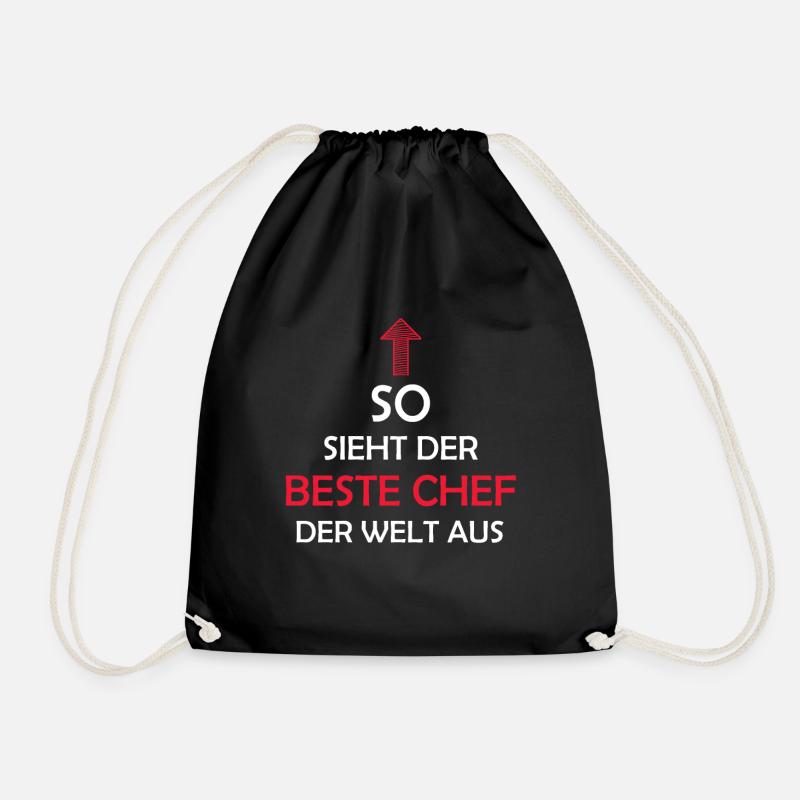 Bester Chef der Welt Chef Spruch Abteilungsleiter - Turnbeutel - Schwarz
