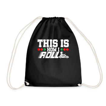 Go Kart Racing Kart Driver Gokart Kart Track Gift - Sac de sport léger - noir - Devant