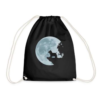 Cadeau pour chien West Highland White Terrier Westie - Sac de sport léger - noir - Devant