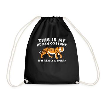 Mon costume humain Je suis Vraiment Un Tigre - Sac de sport léger - noir - Devant
