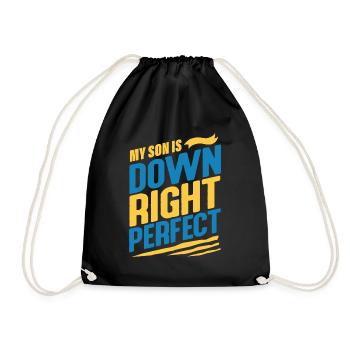 Trisomie 21 du syndrome de Down - Sac de sport léger - noir - Devant