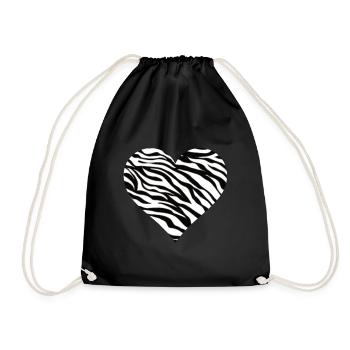 Coeur de zèbre coeur de zèbre - Sac de sport léger - noir - Devant
