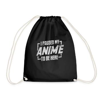 Anime - Drawstring Bag - black - Front