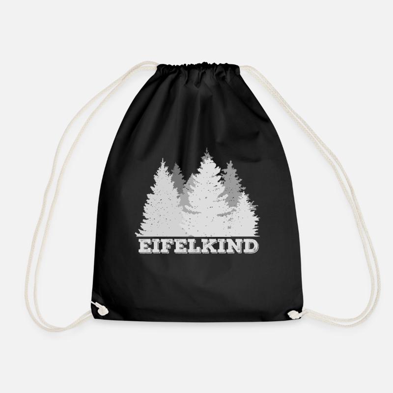 Eifelkind Eifel ist Heimat Spruch für Eifelkinder - Turnbeutel - Schwarz